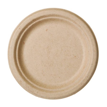 Vegware 9in Molded Fiber Plate Natural Brown (QTY:500)