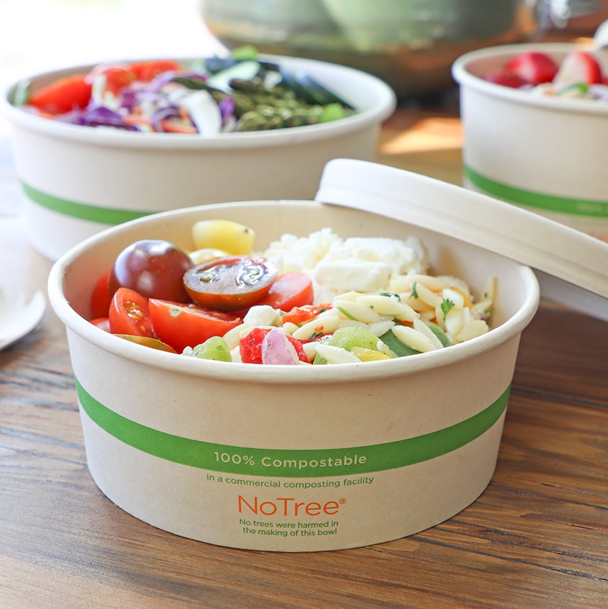 World Centric 24 oz NoTree Paper Bowl, Wide (QTY:300)