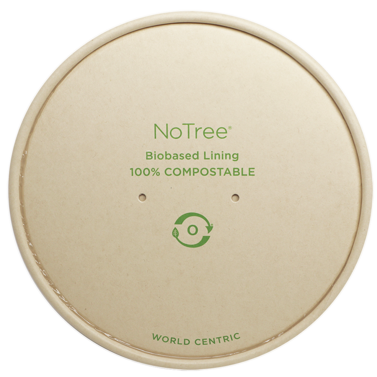 World Centric LID Paper - 24-32 oz NoTree Wide Paper Bowl (QTY:300)