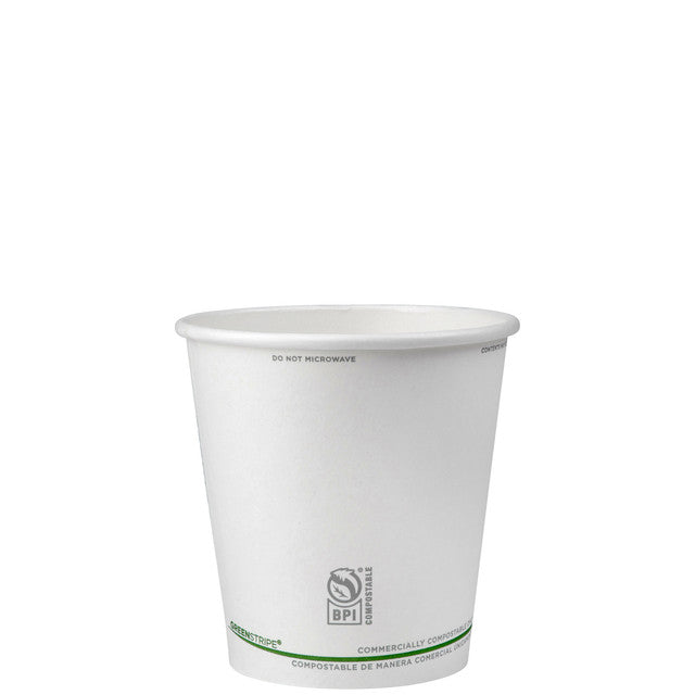 GreenStripe Renewable & Compostable Hot Cups - 10oz (QTY:1000)