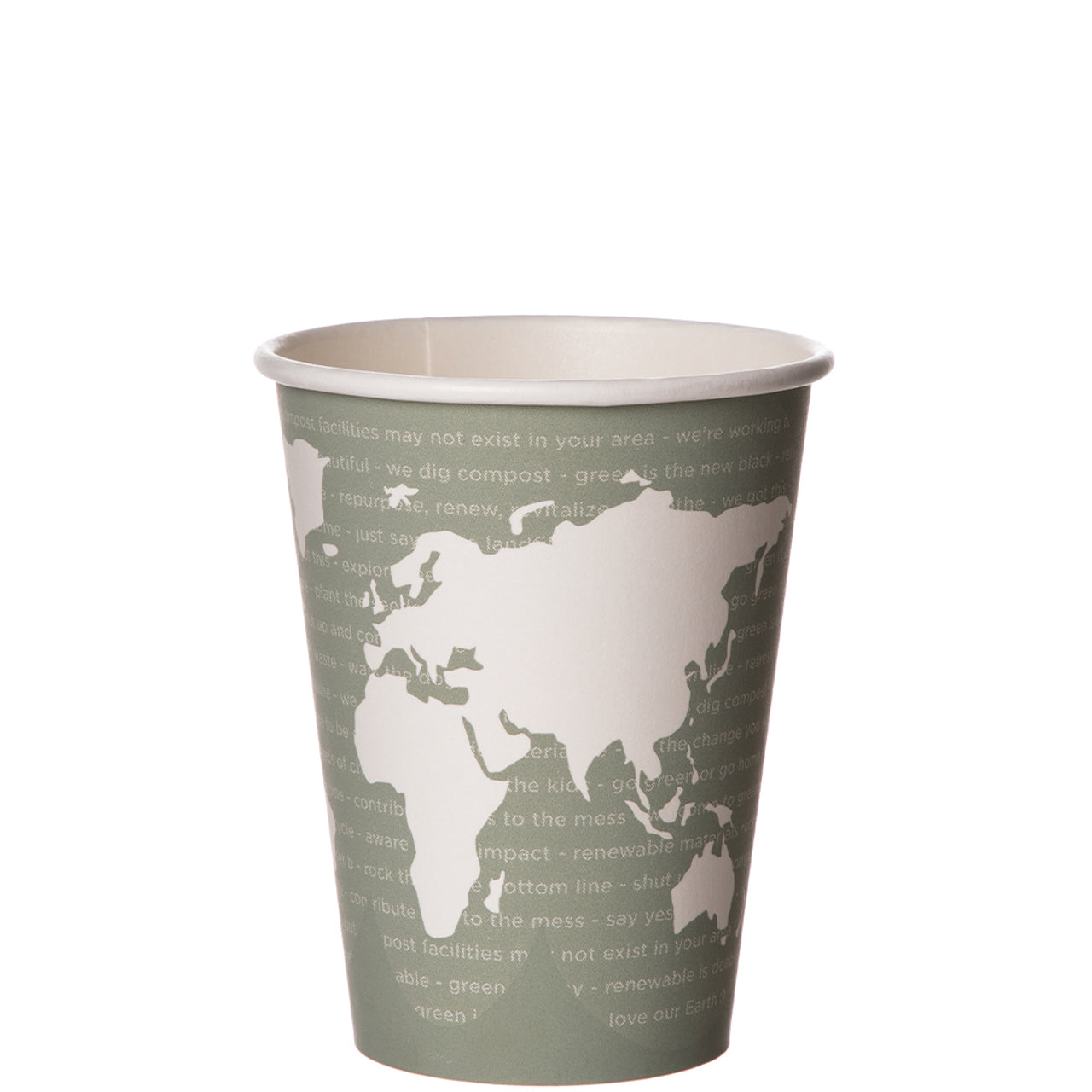 World Art Renewable & Compostable Hot Cups - 12oz (QTY:1000)