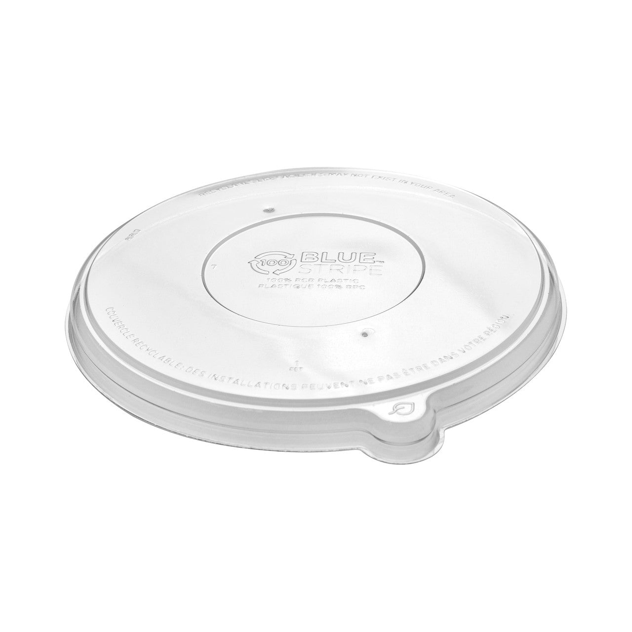 BlueStripe 100% Recycled Content Lid, Fits 24-40oz Sugarcane Bowls (QTY:400)