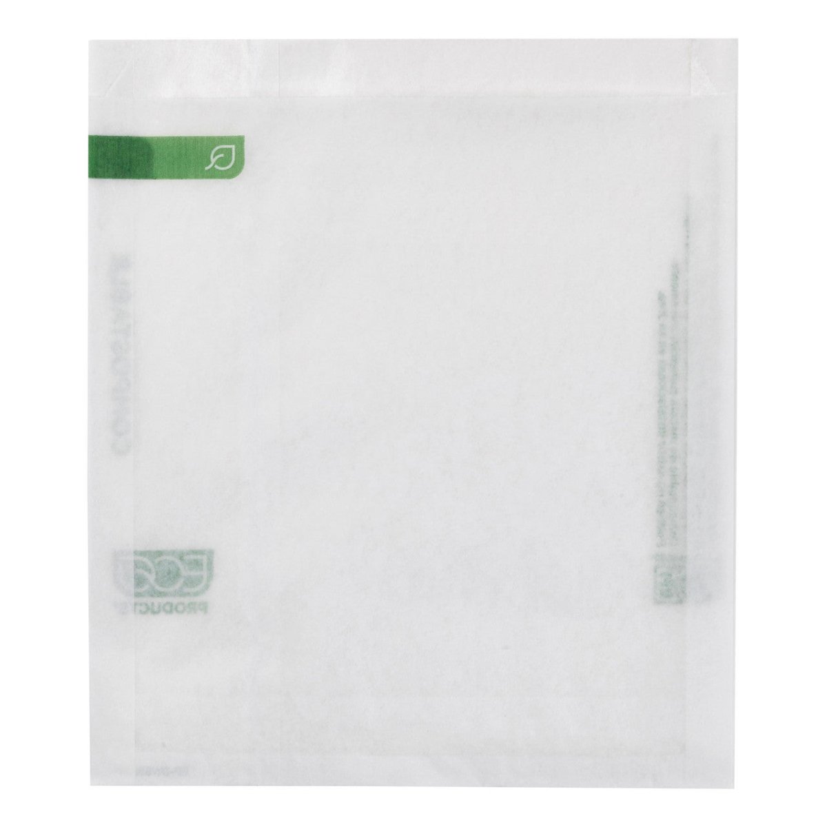 GreenStripe Renewable & Compostable Dry Wax White Sandwich Bag 6x6.5 (QTY:2000)