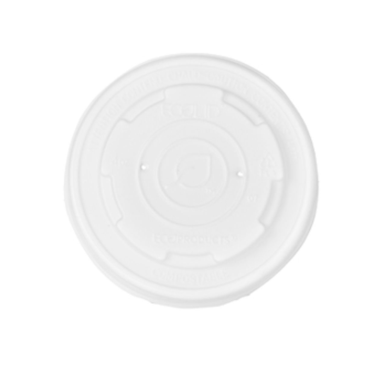 EcoLid Renewable & Compostable Food Container Lids, Fits 4oz Paper Food Containers (QTY:1000)