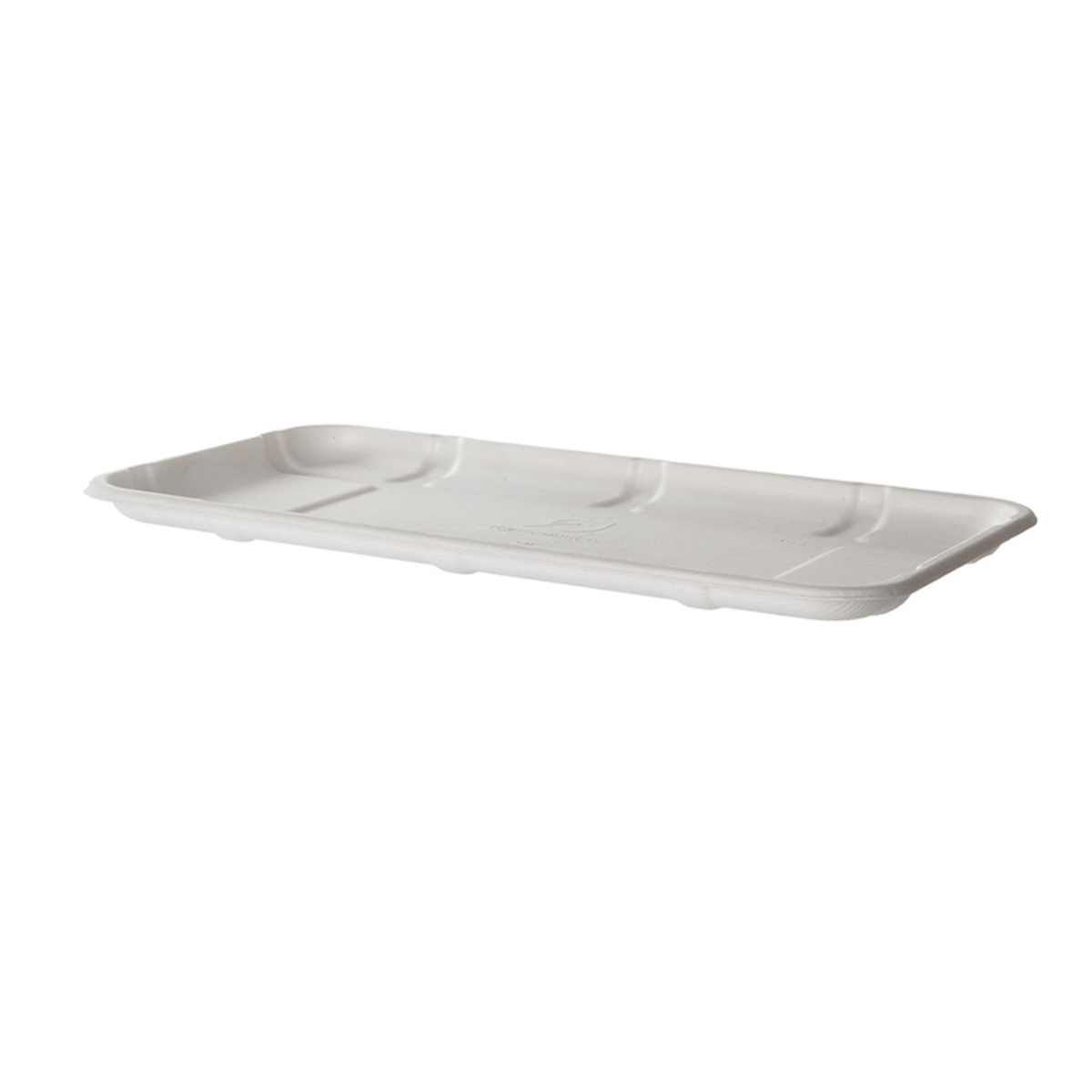 Vanguard Renewable & Compostable Sugarcane Meat & Produce Trays, 11.02 x 6.02 x 0.56in, 10S (QTY:300)