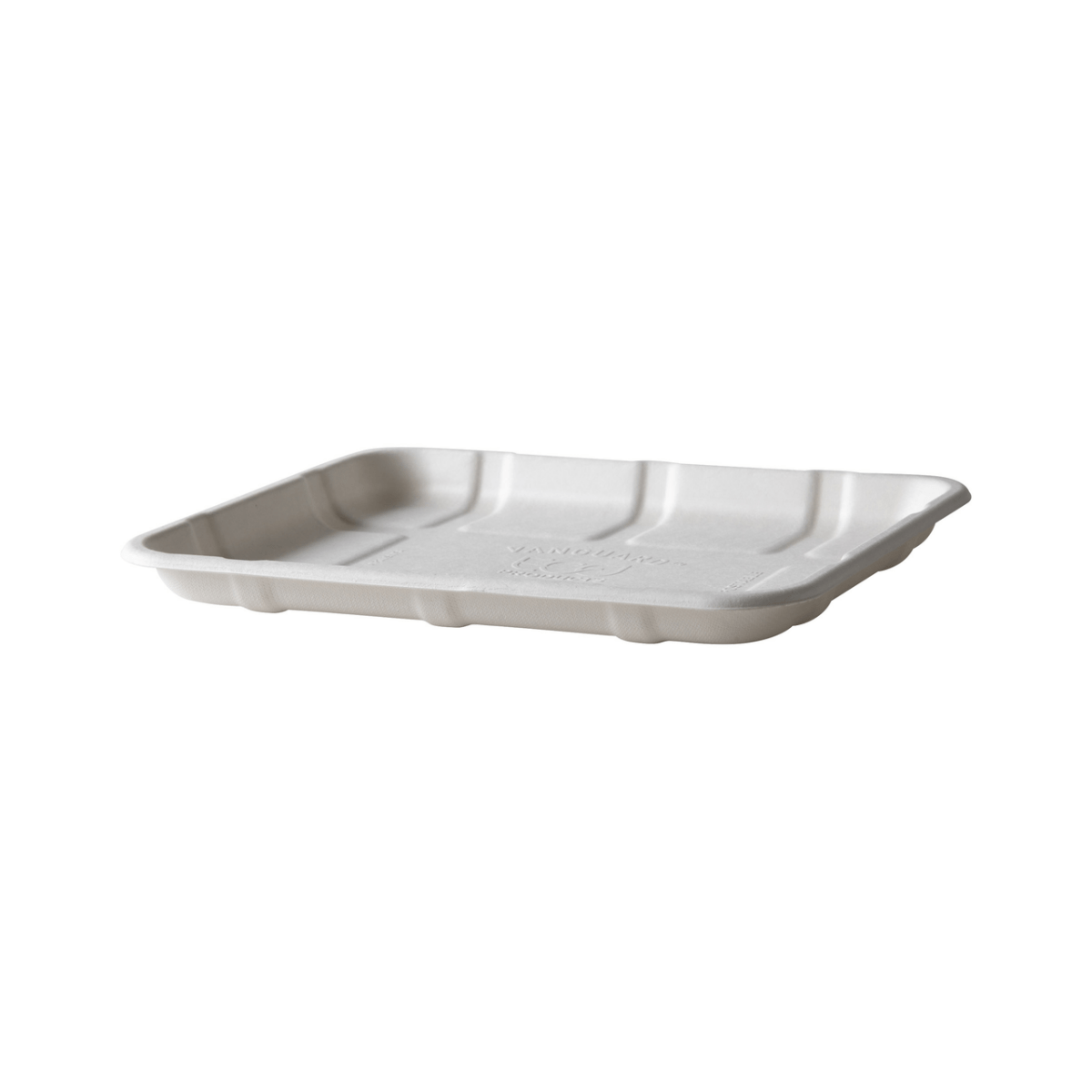 Vanguard Renewable & Compostable Molded Fiber Meat & Produce Trays, 8.5 x 6.5 x 0.73in, 20S (QTY:600)