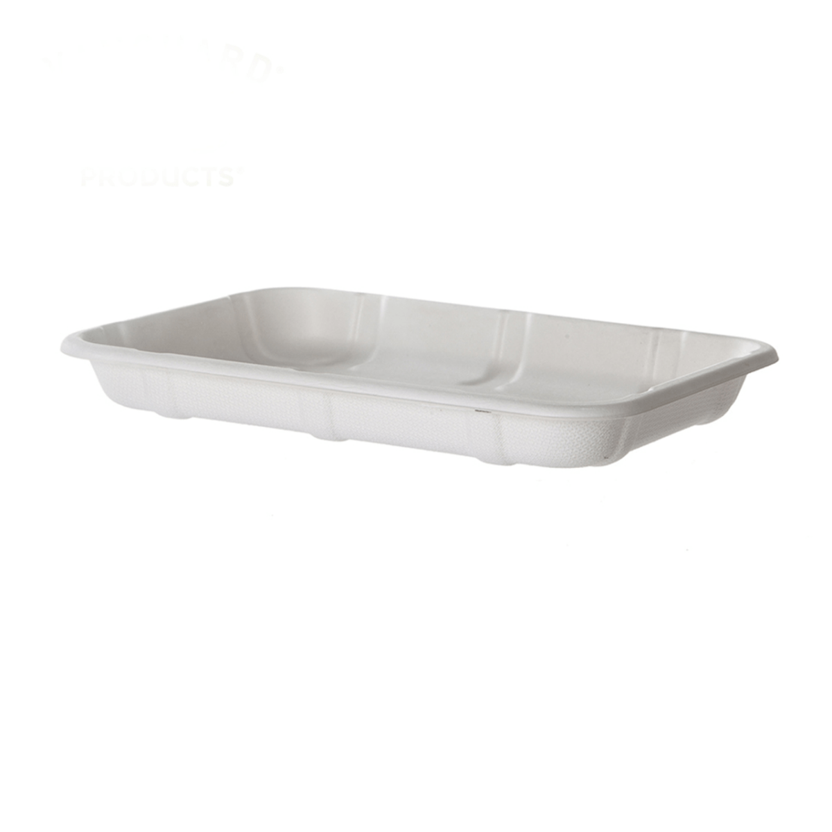 Vanguard Renewable & Compostable Sugarcane Meat & Produce Trays, 8.5 x 6 x 1.0in, 2D (QTY:400)