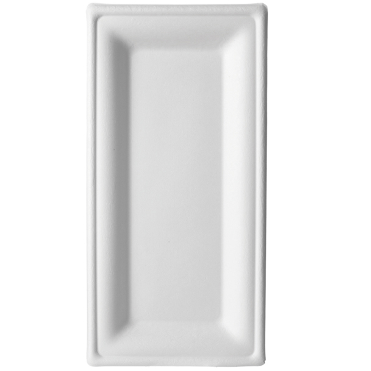 Eco-Products Vanguard Renewable & Compostable 10x5in Rectangular Plate (QTY: 500)