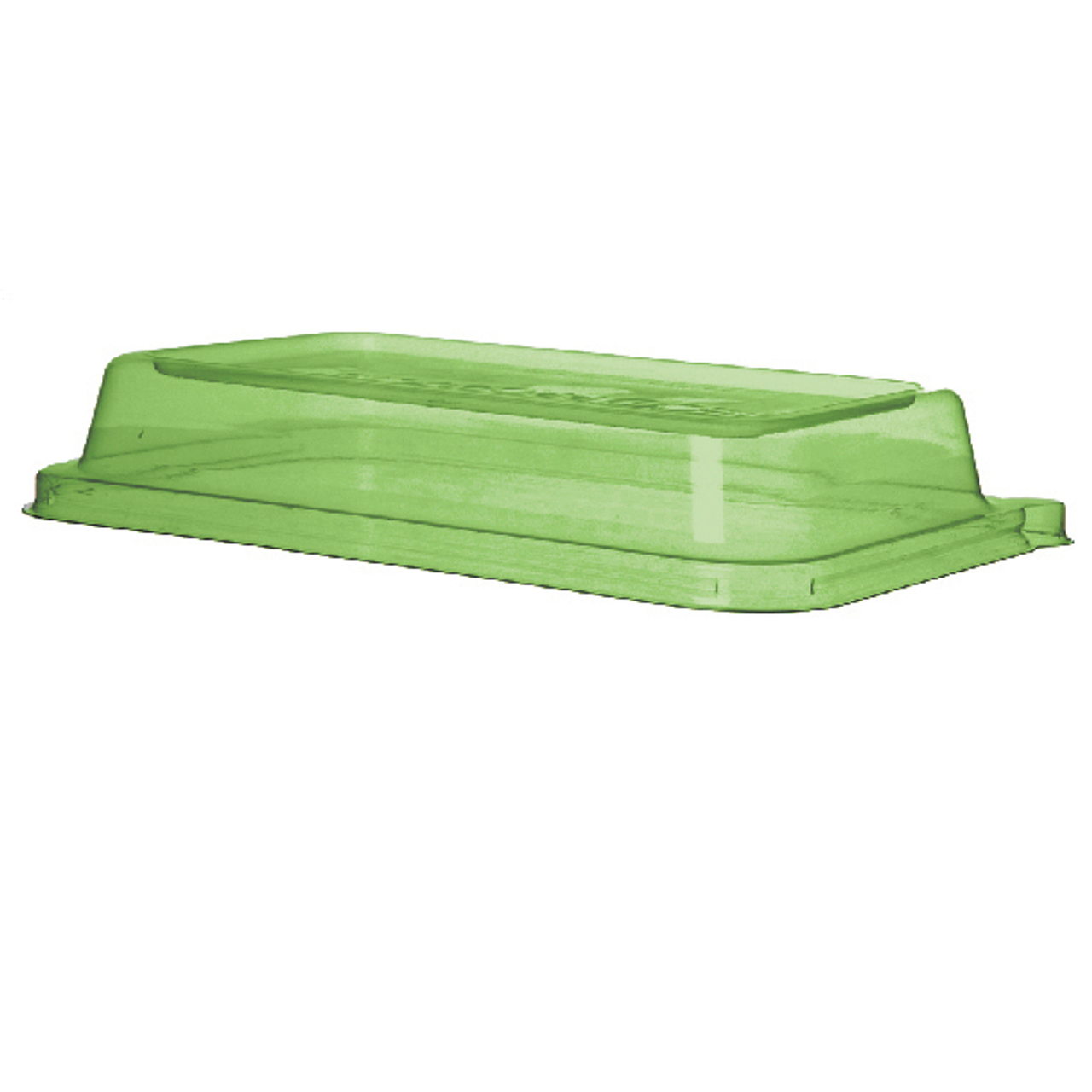 WorldView Renewable & Compostable Lid, Fits 24 - 32oz. Rectangle Sugarcane Take-Out Containers Green (QTY:200)