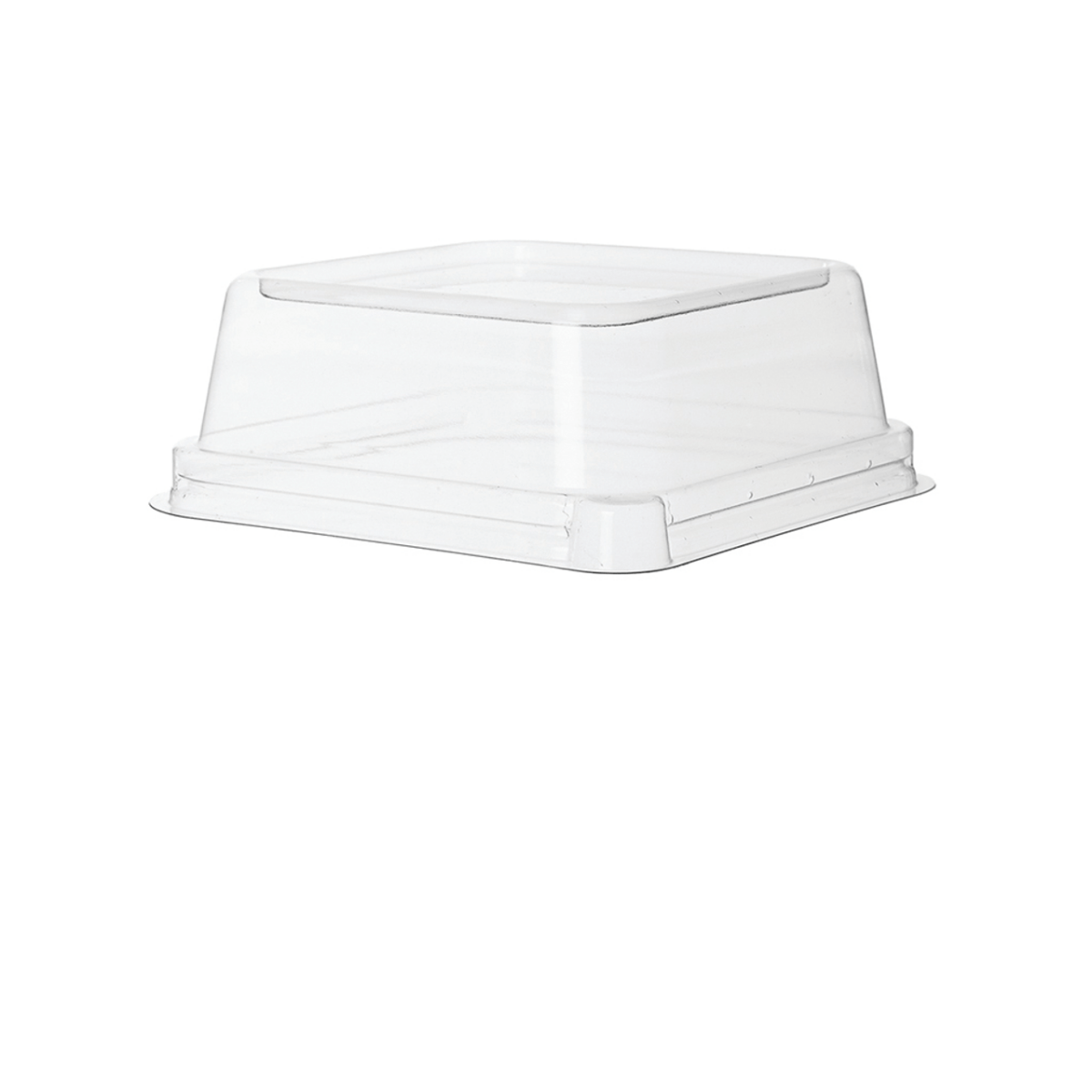 WorldView 100% Recycled Content Lid, Fits 5in Square Sugarcane Take-Out Containers (QTY:400)