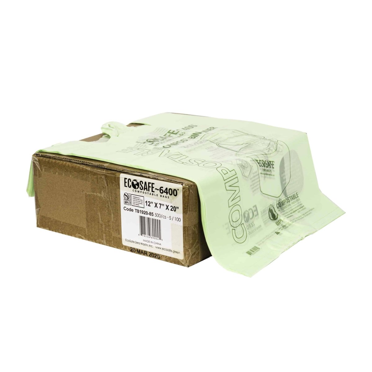 EcoSafe Shopping Bag with Handles - 12X7X20 (QTY:500)