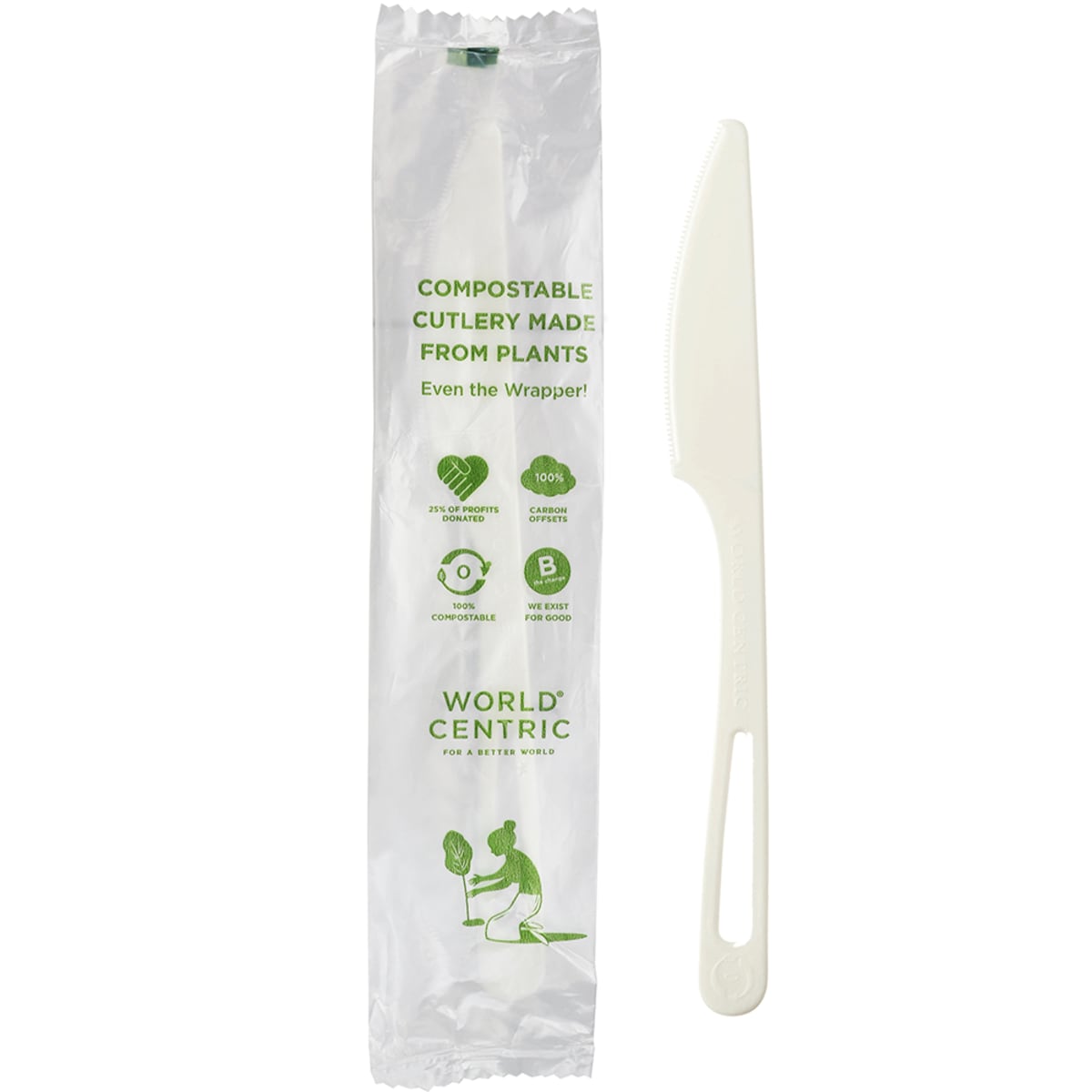 World Centric 6.7" TPLA Knife - Wrapped (QTY:750)