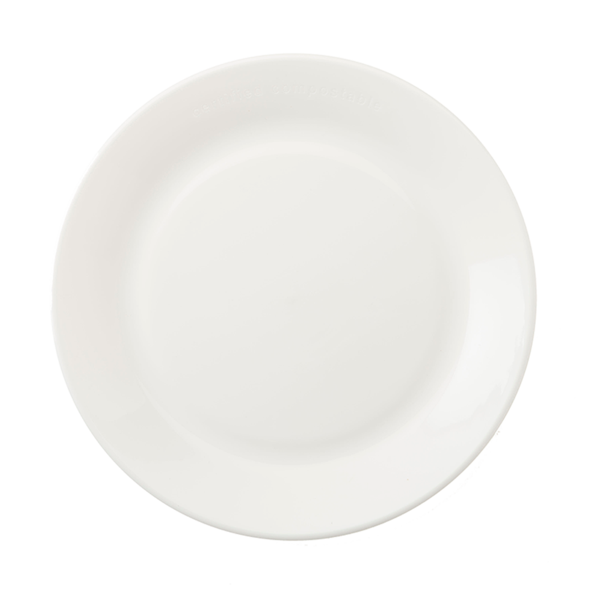 World Centric ZeroWare 9" Plate, Matte White (QTY:50)