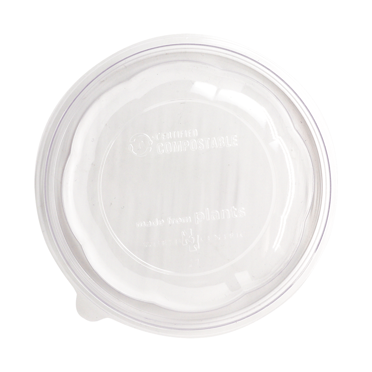 World Centric LID PLA - 16 oz Salad Bowls, Dome, Clear (QTY:450)