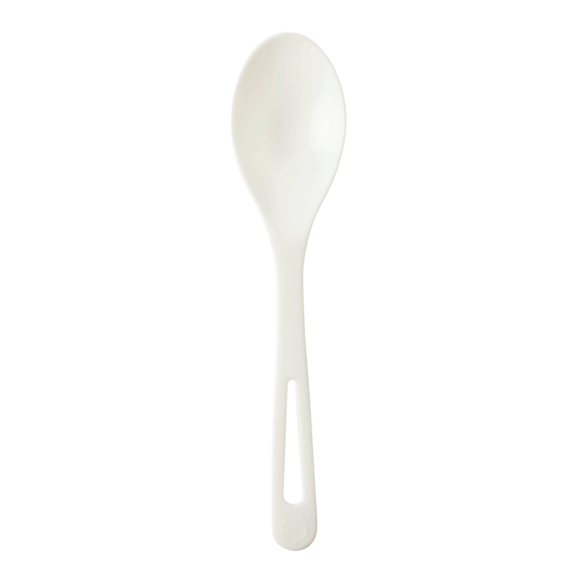 World Centric 6" PLA Ice Cream Spoon - 120˚F (QTY:1000)