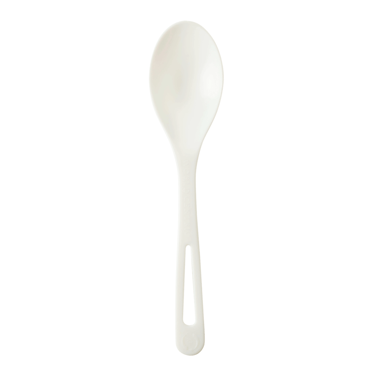 World Centric 6" PLA Ice Cream Spoon - 120˚F (QTY:1000)