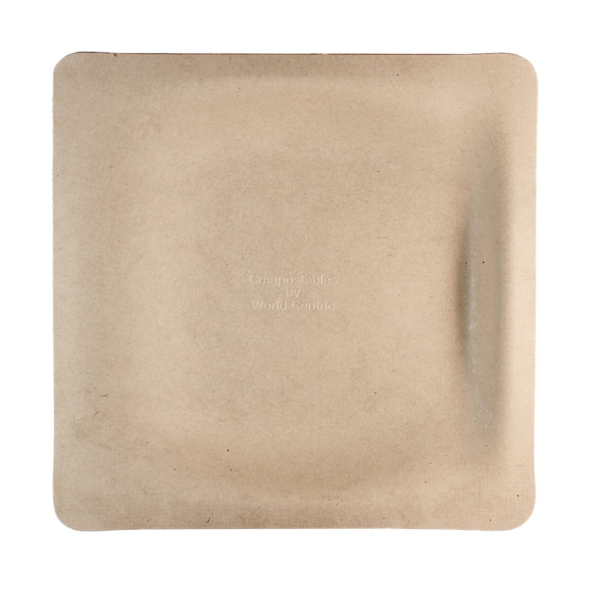 World Centric 9" Fiber Square Plate (QTY:500)