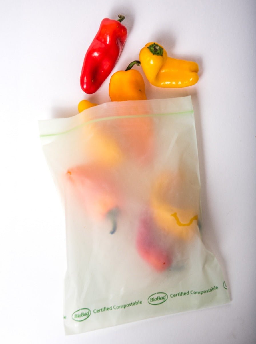 Biobag Resealable Food Storage Bags, 7.0" x 8.7", 1.8 mil (QTY: 240 Bags)