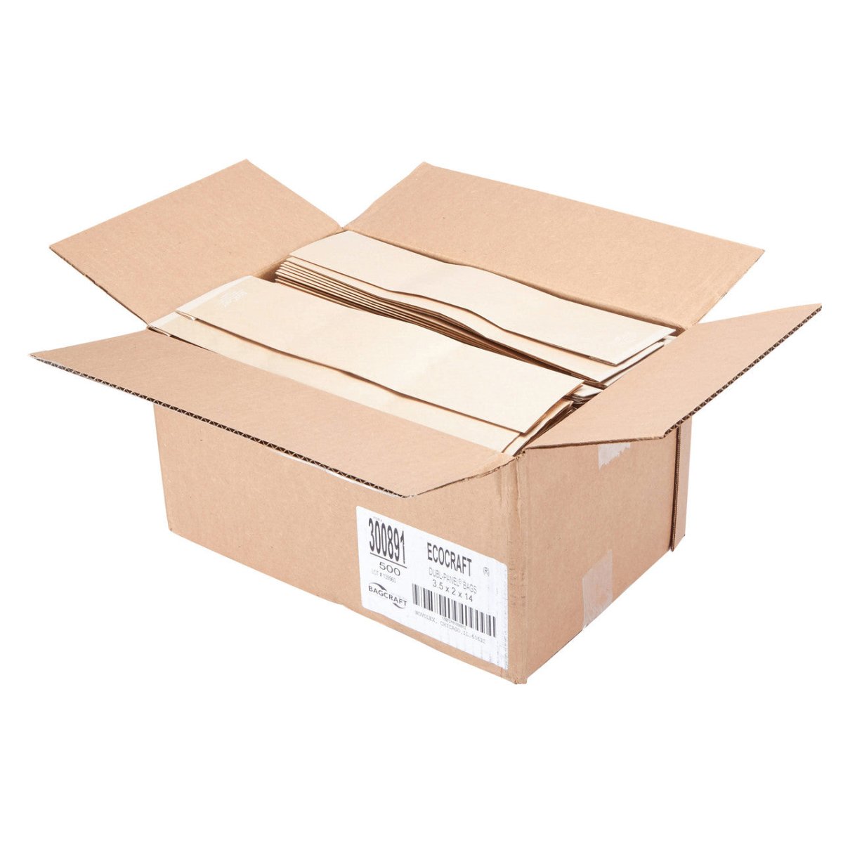 Bagcraft EcoCraft Artisan Kraft Bread Bag With Window - 300891 (QTY:500)