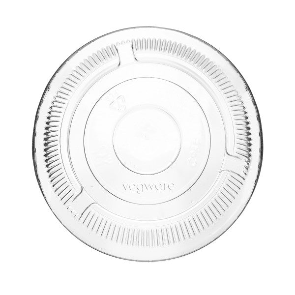 Vegware 96-Series PLA flat lid, no hole