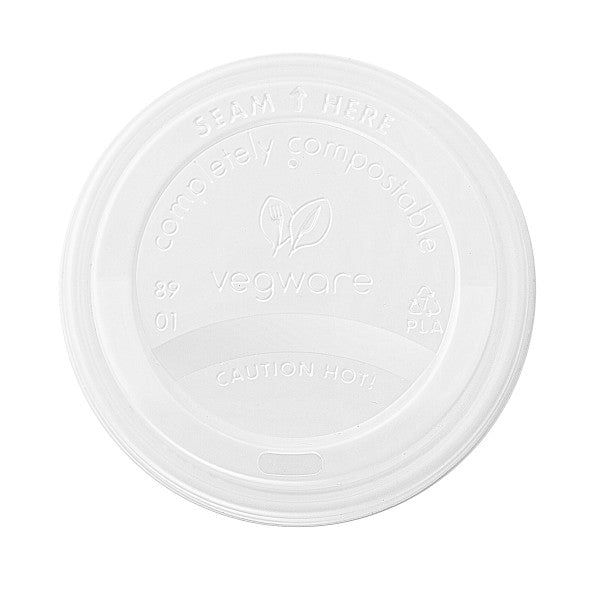 Vegware 89-Series CPLA Hot Cup Lid (QTY:1000)