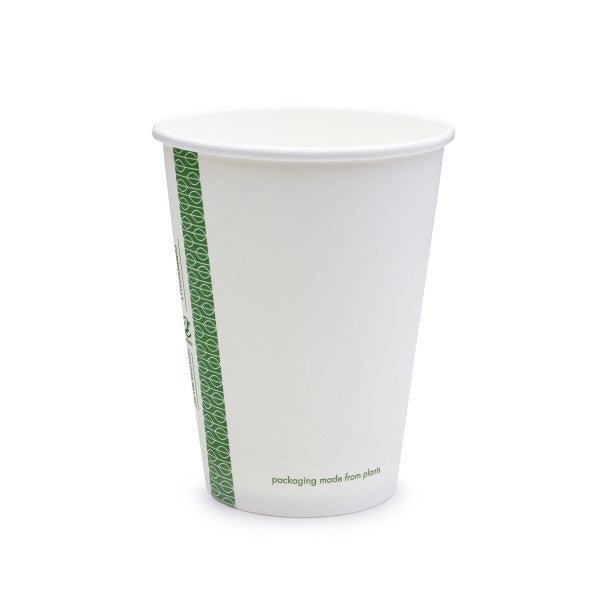 Vegware 12oz White Hot Cup, 89-Series (QTY:1000)