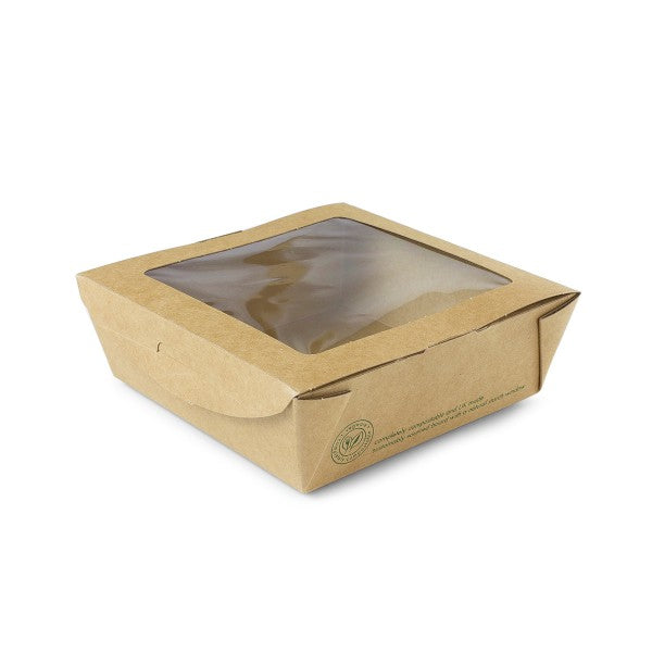 Vegware 22oz medium window salad box (QTY:300)