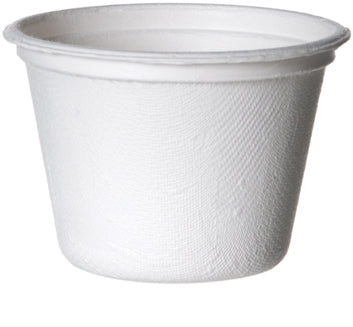Compostable Sugarcane Portion Cup 4oz (QTY:1800)