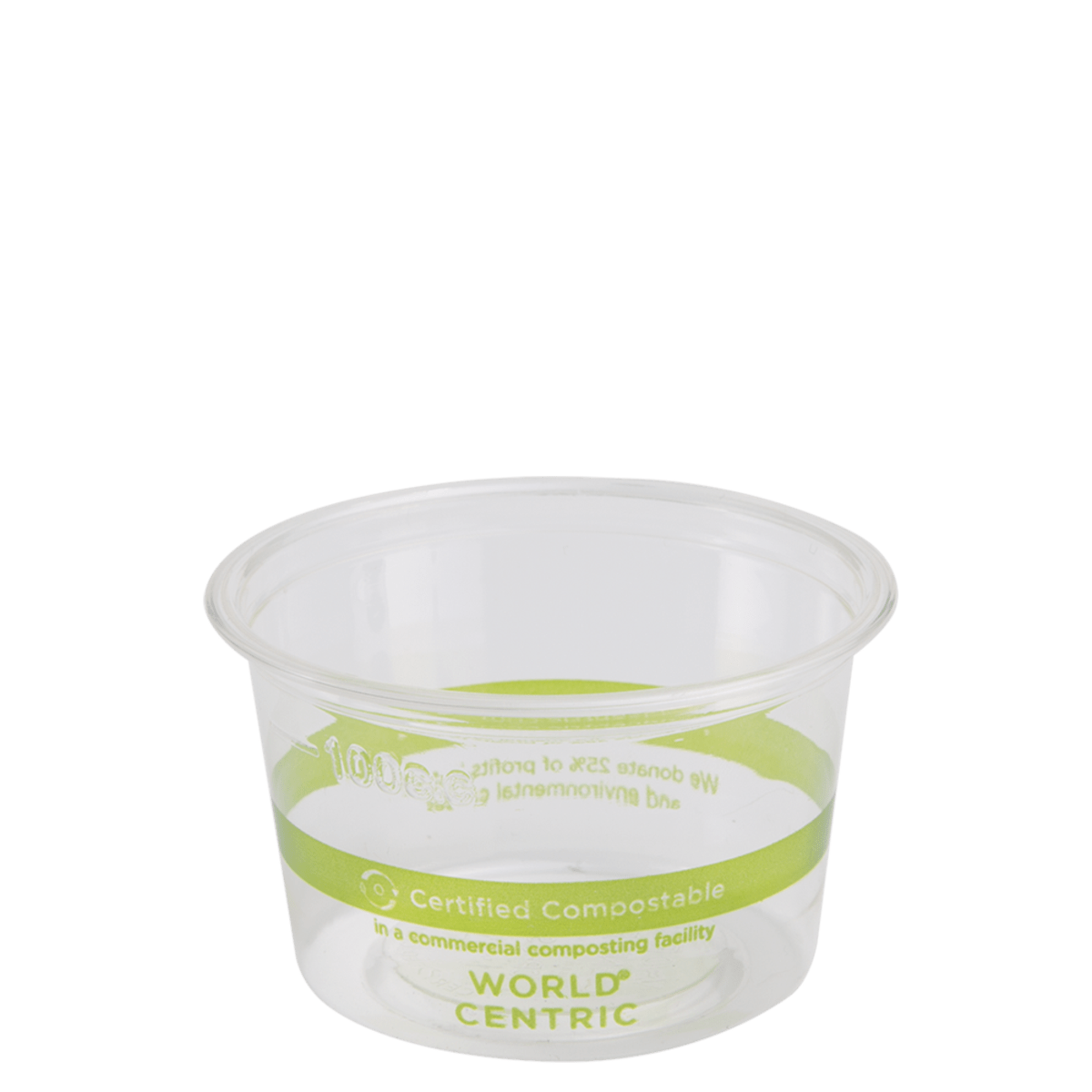 World Centric 4 oz Portion Cup, Clear (QTY:1000)
