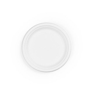 7in Circle Plates | White Molded Fiber Vegware (QTY: 1000)