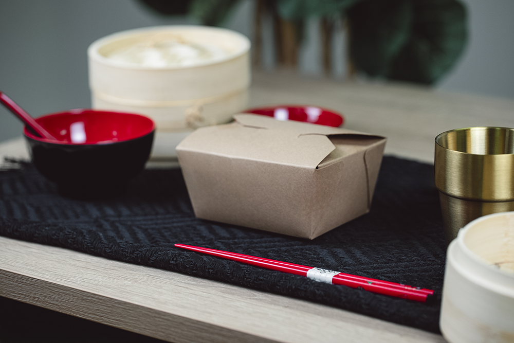 Southern Champion Tray ChampPak #1 Retro Kraft Paperboard Takeout Container (QTY 450), SKU 0761