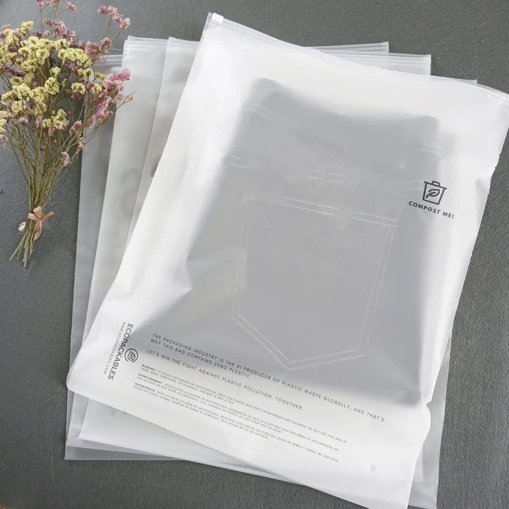 100% Compostable Premium Clothing Bag