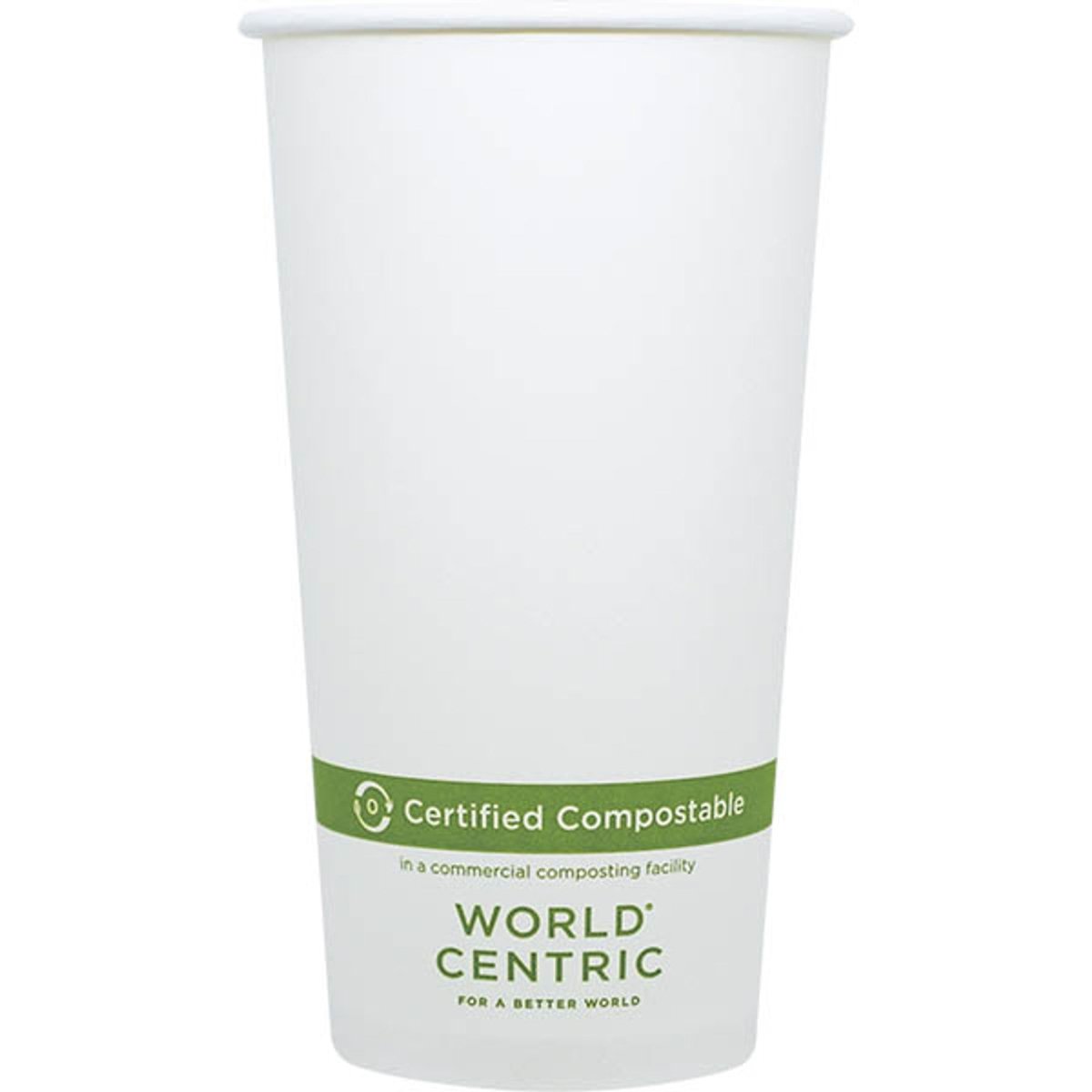 World Centric 20 oz FSC® Paper Hot Cup - White (QTY:1000)