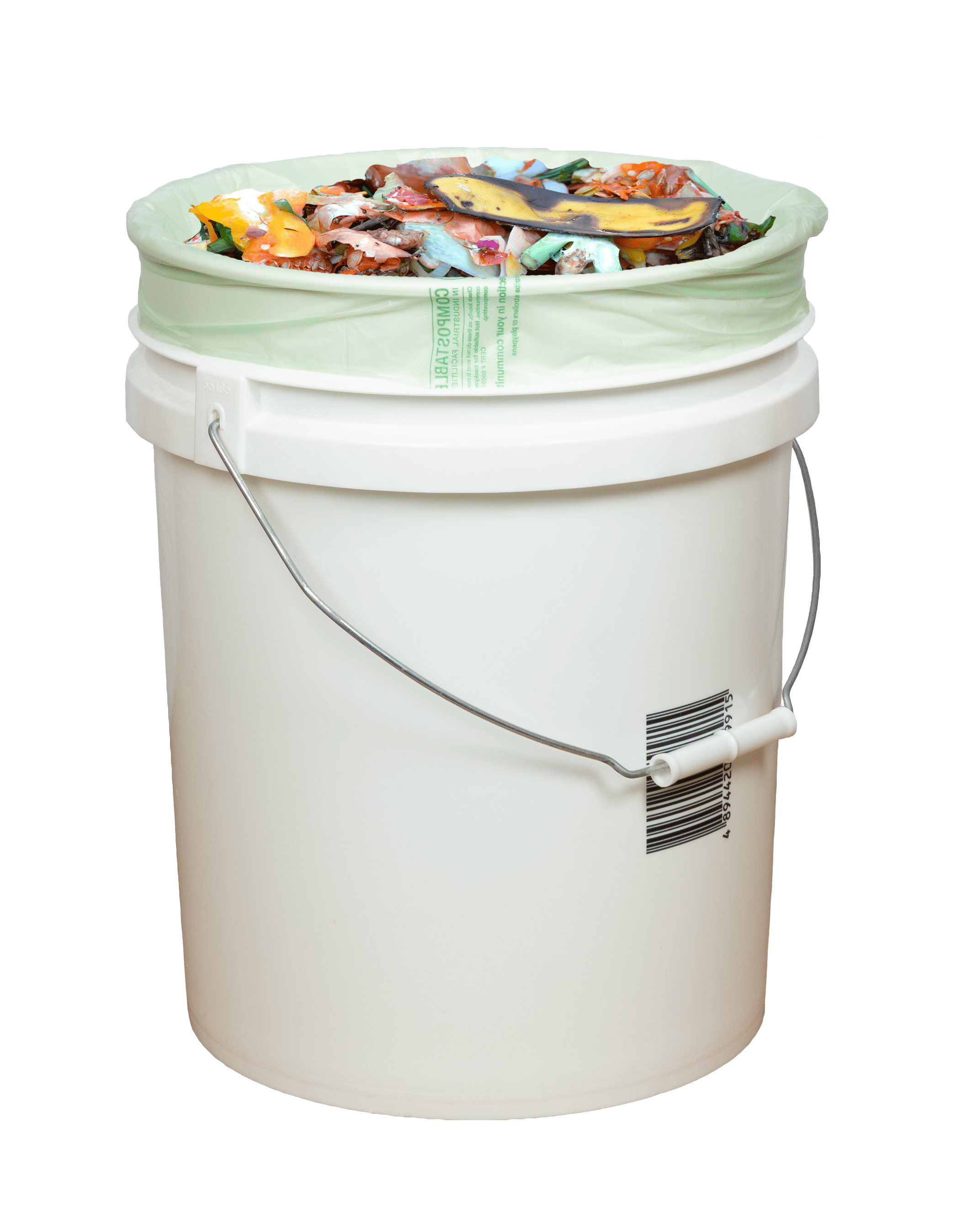 7 Gal Compostable Bag/Liner (fits 5 gallon pail) 18X25 (QTY:480)
