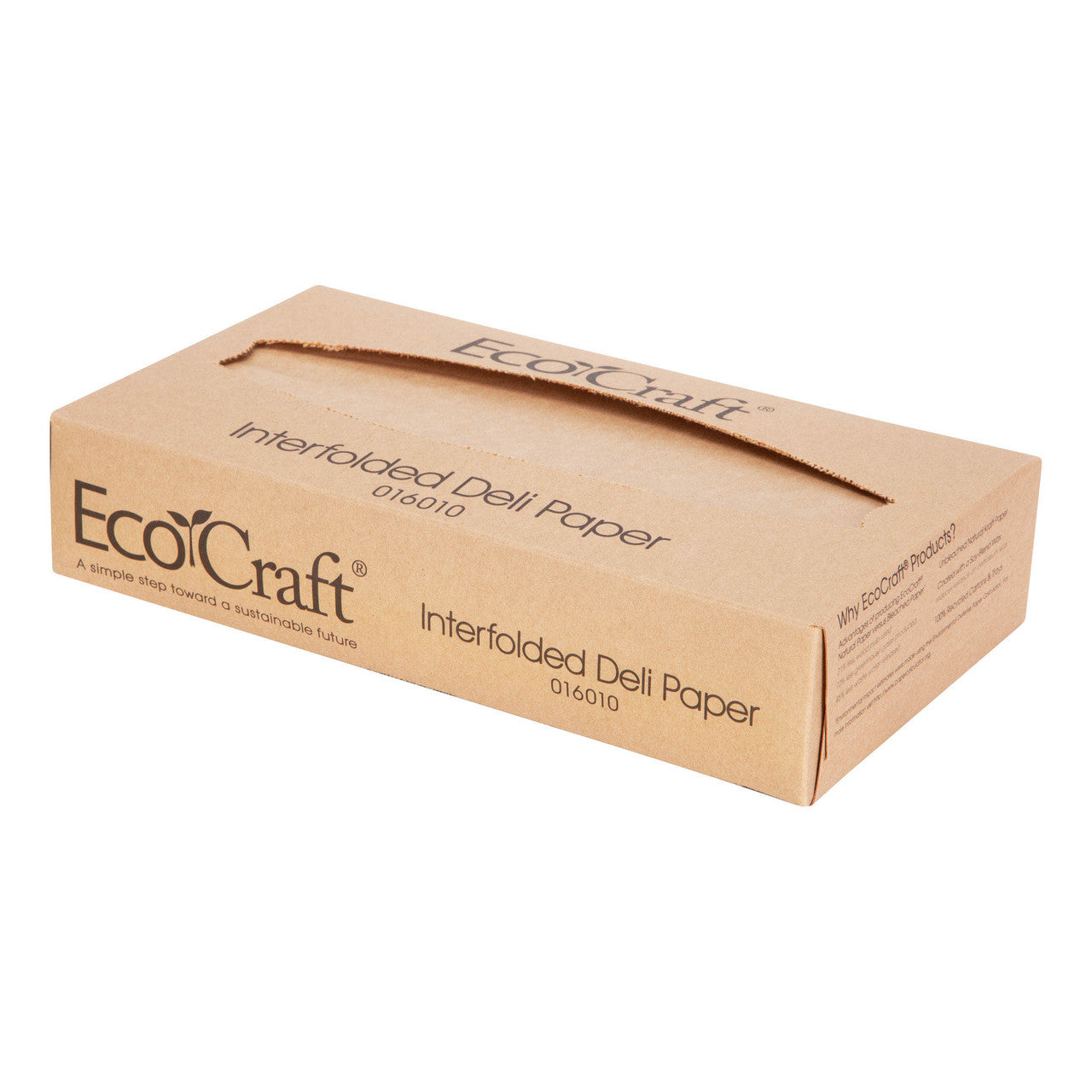 Bagcraft EcoCraft Interfolded Dry Wax Deli Paper Natural - 016010 (QTY:6000)