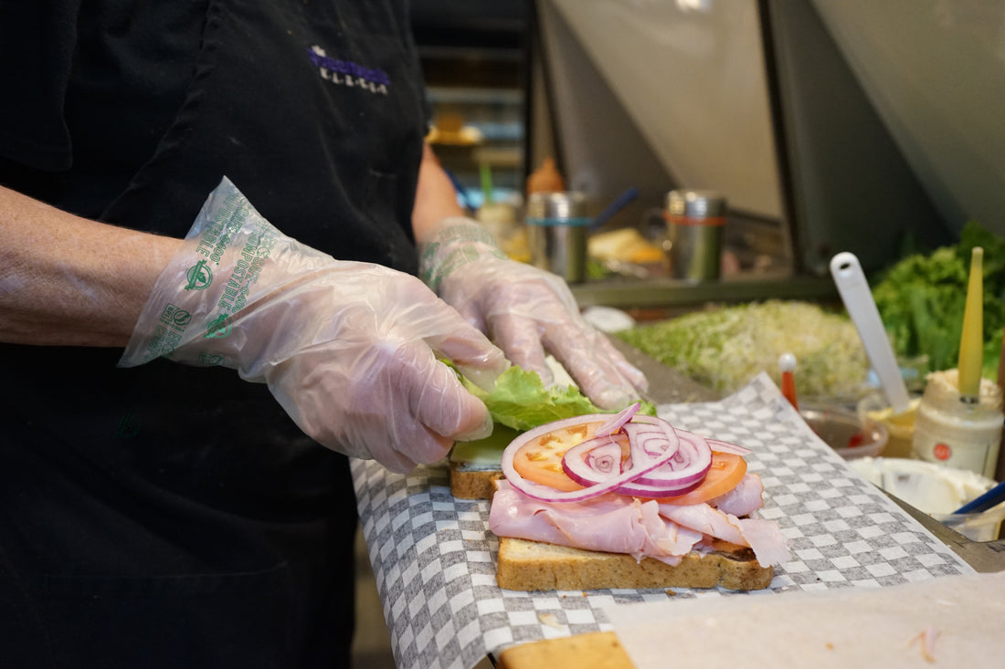 EcoSafe Zero Waste Compostable Food Prep Gloves Medium (QTY 800), SKU CBG200