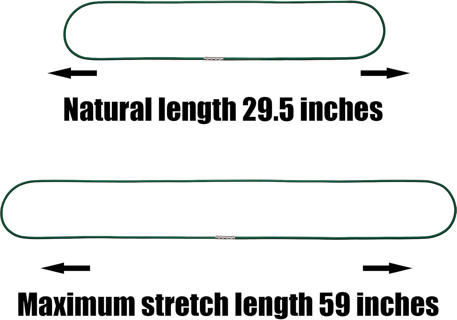 Elastic Rubber Bands for 30-64 Gallon Garbage Can, Colorful (14 Colors, 59")