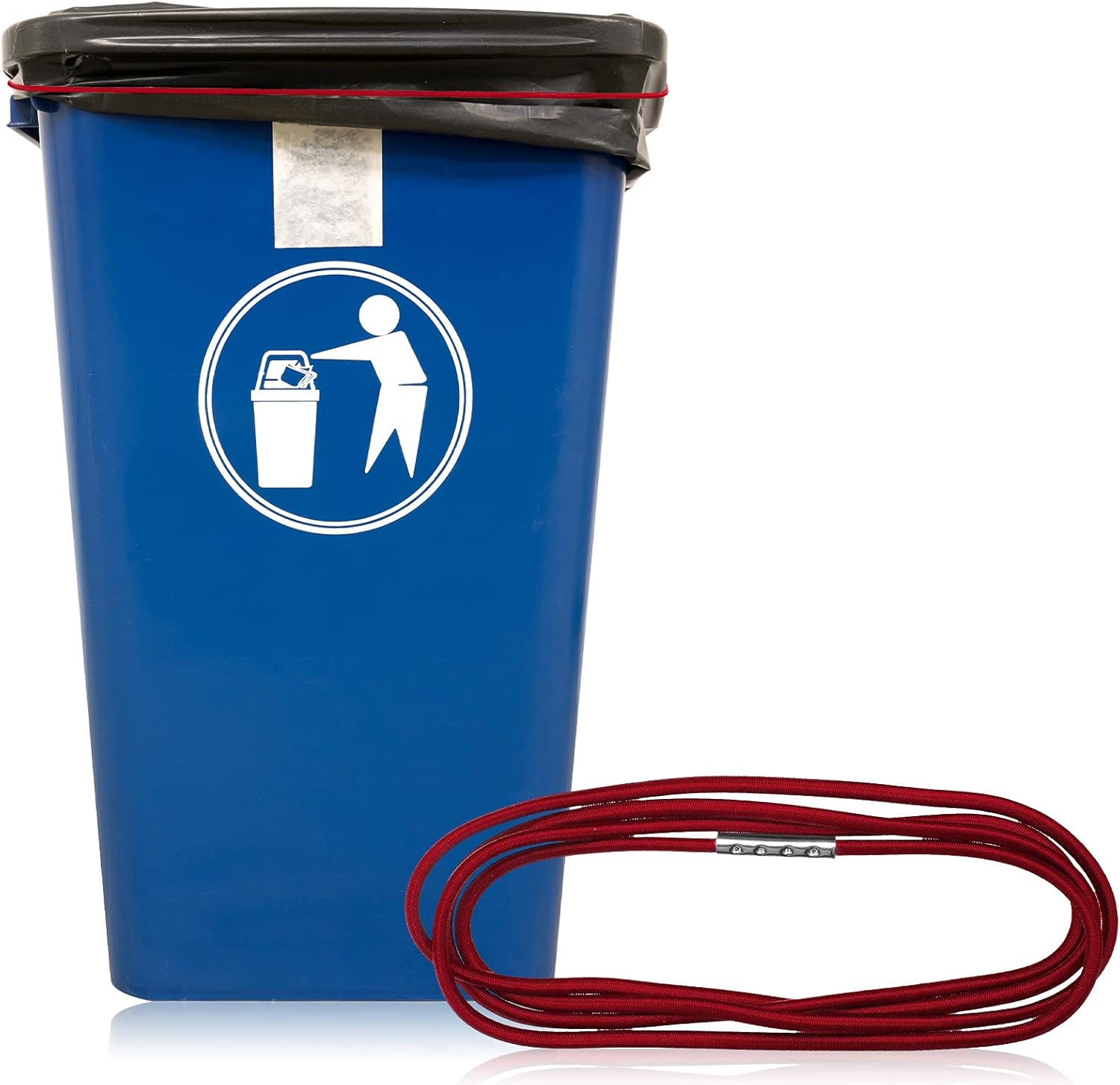 Elastic Rubber Bands for 30-64 Gallon Garbage Can, Colorful (14 Colors, 59")