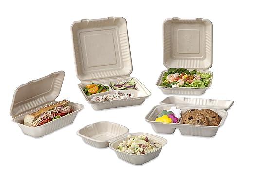 Bridge-Gate Hoagie Hinged Food Container, Natural (QTY:250)