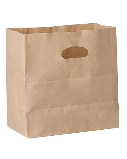 Duro Die Cut Handle Bag 40# Natural Kraft - 84245 (QTY:500)