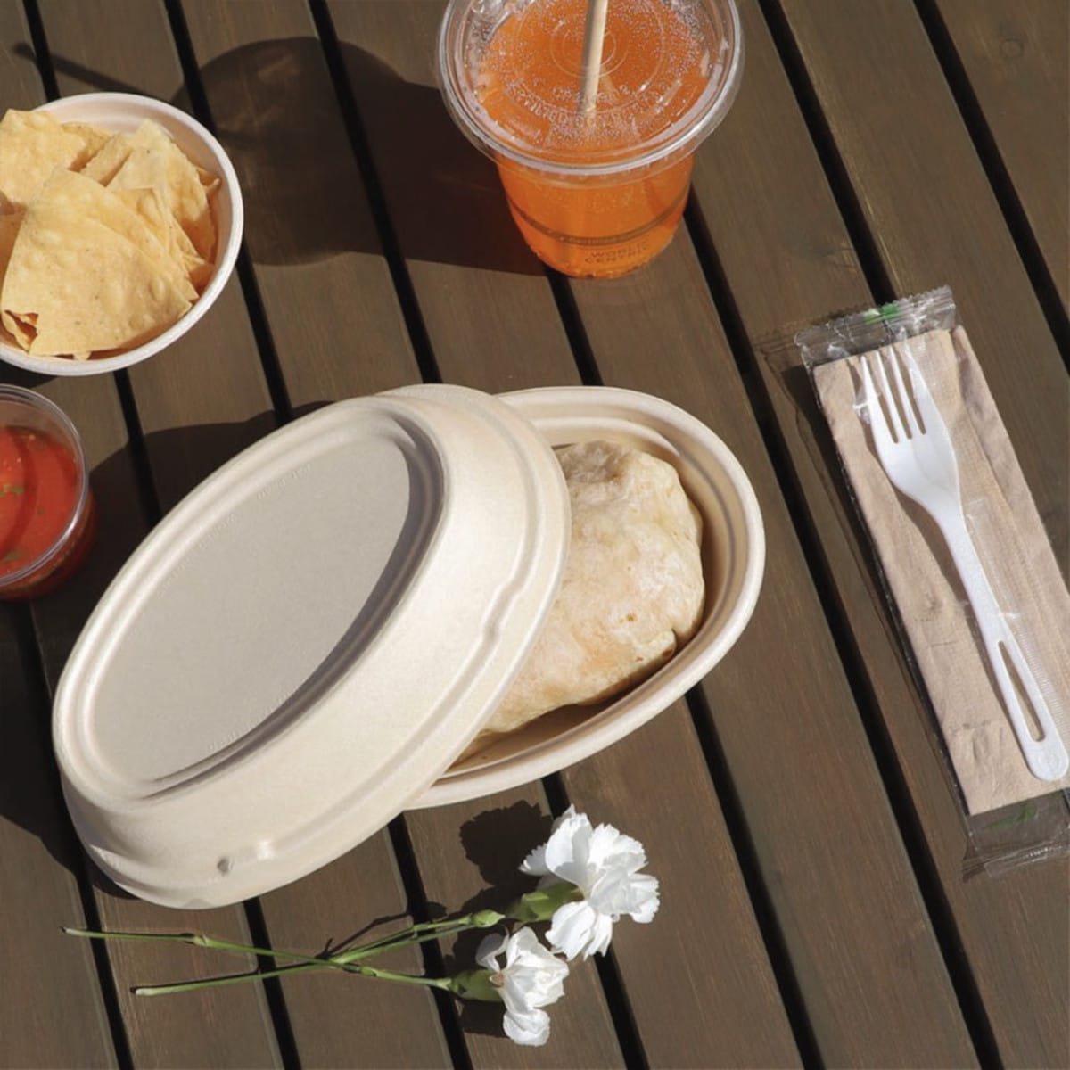 World Centric 6” TPLA Set: (Fork, Napkin) (QTY:500)