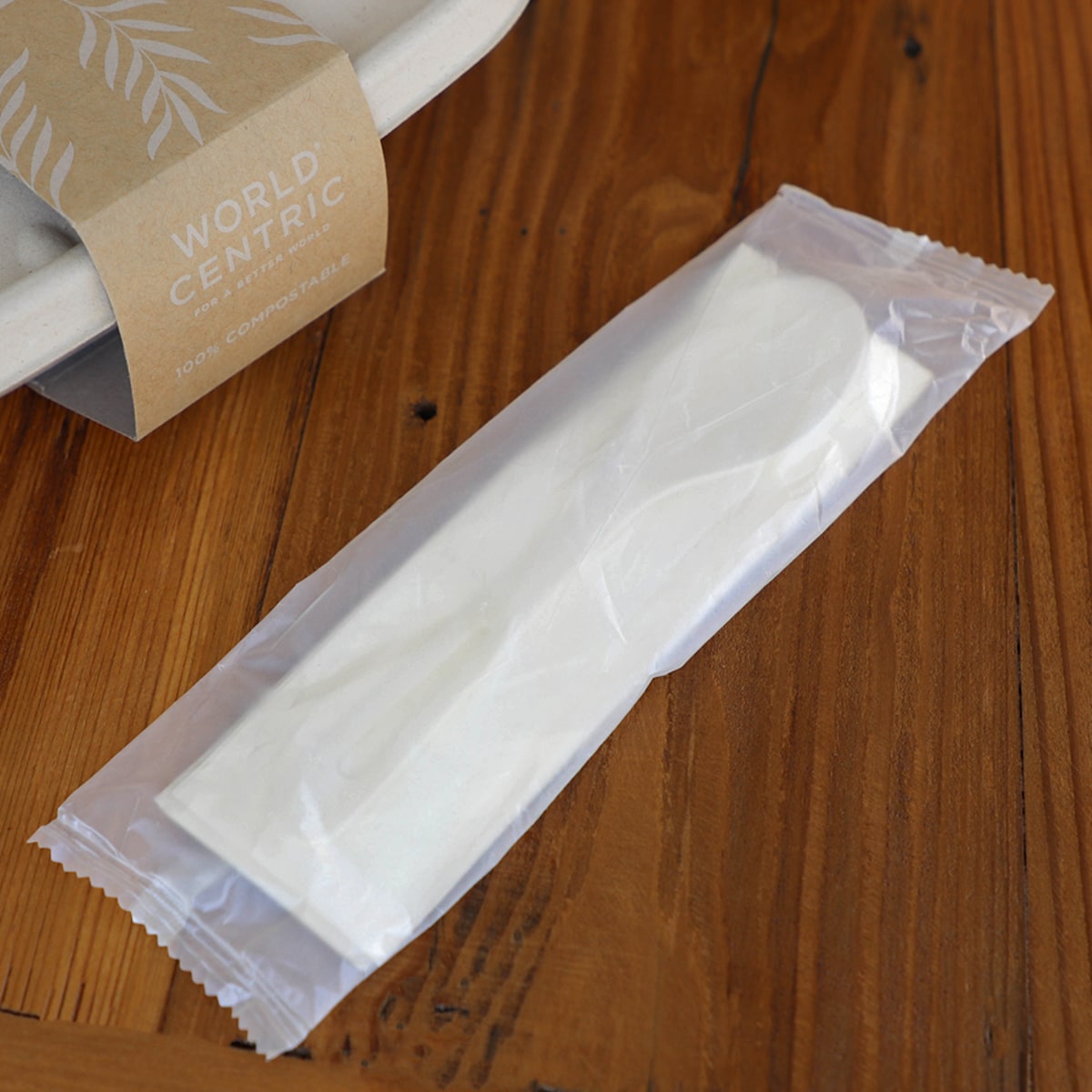 World Centric 6” TPLA Set: (Spoon, Napkin) (QTY:500)