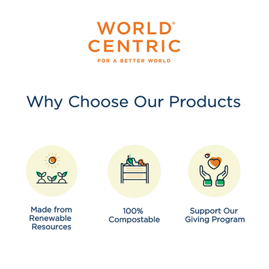World Centric 44 oz Laminated Fiber Takeout Box 8.7 x 6.7 x 3.1in Compostable (QTY 400), SKU CT-SC-U3L-LF