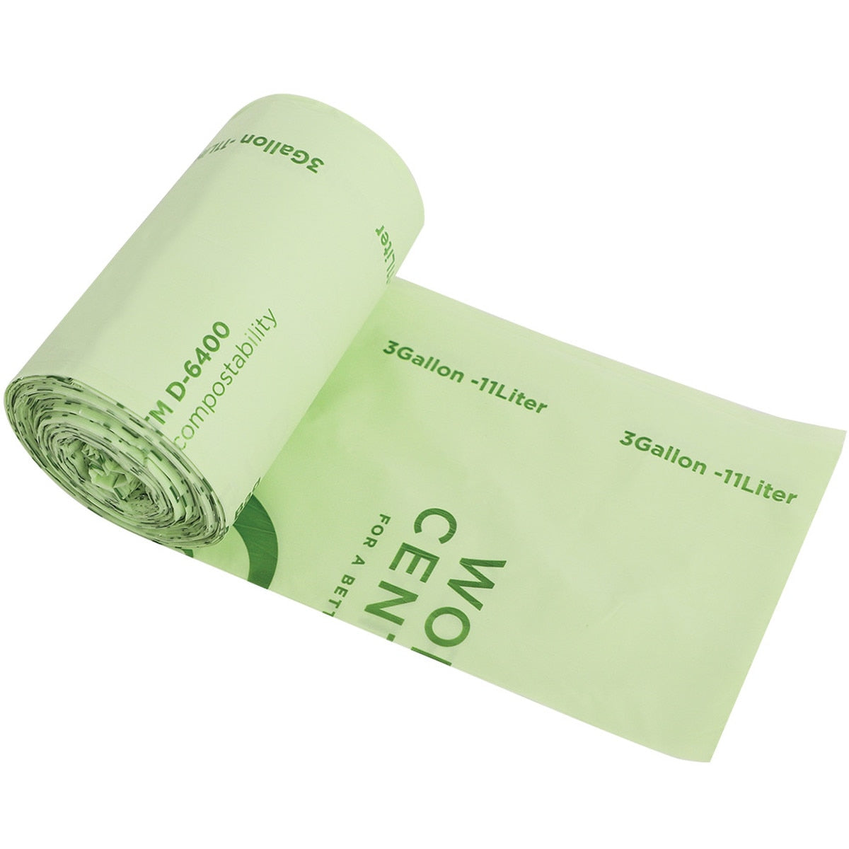 World Centric 3 Gallon Compostable Food Scraps Bags (QTY 500), SKU BG-CS-3