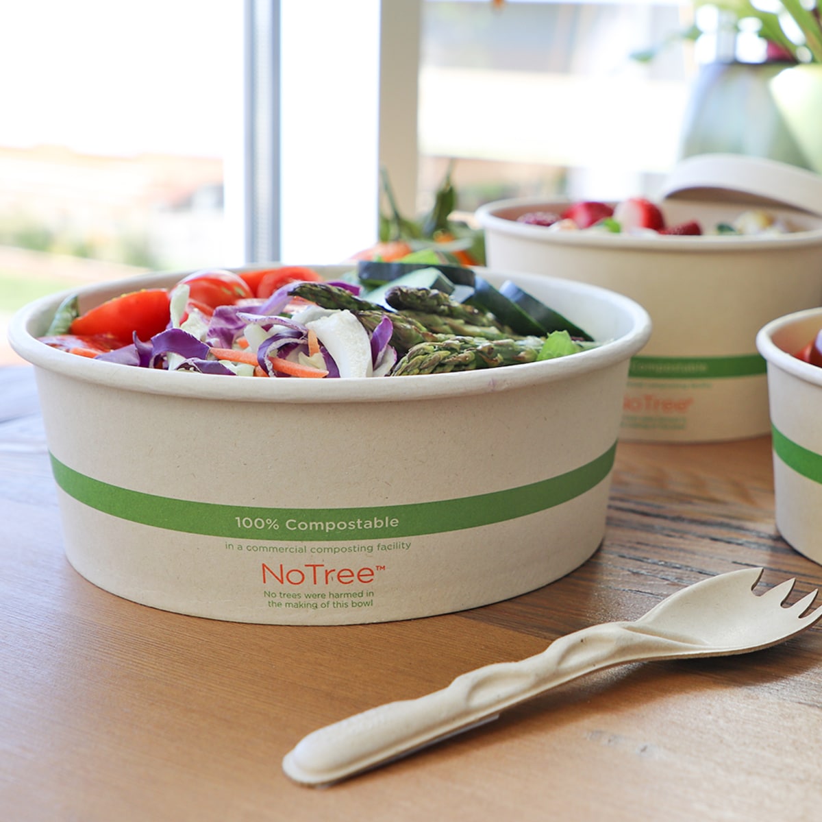 World Centric 42 oz NoTree Paper Bowl, Wide (QTY:300)