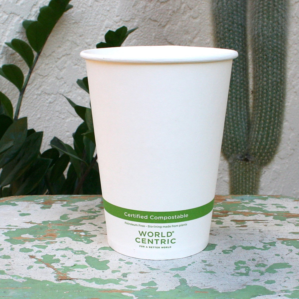 World Centric 32 oz FSC Paper Bowl, White, PLA-Lined (QTY 500), SKU BO-PA-32