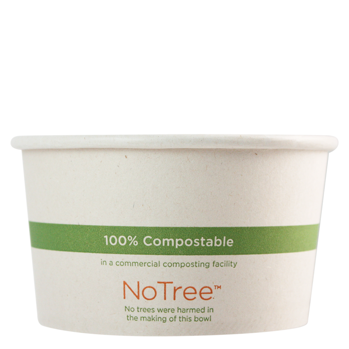 World Centric 12 oz NoTree Paper Bowl Compostable Bamboo Paper Food Bowl (QTY 500), SKU BO-SU-12