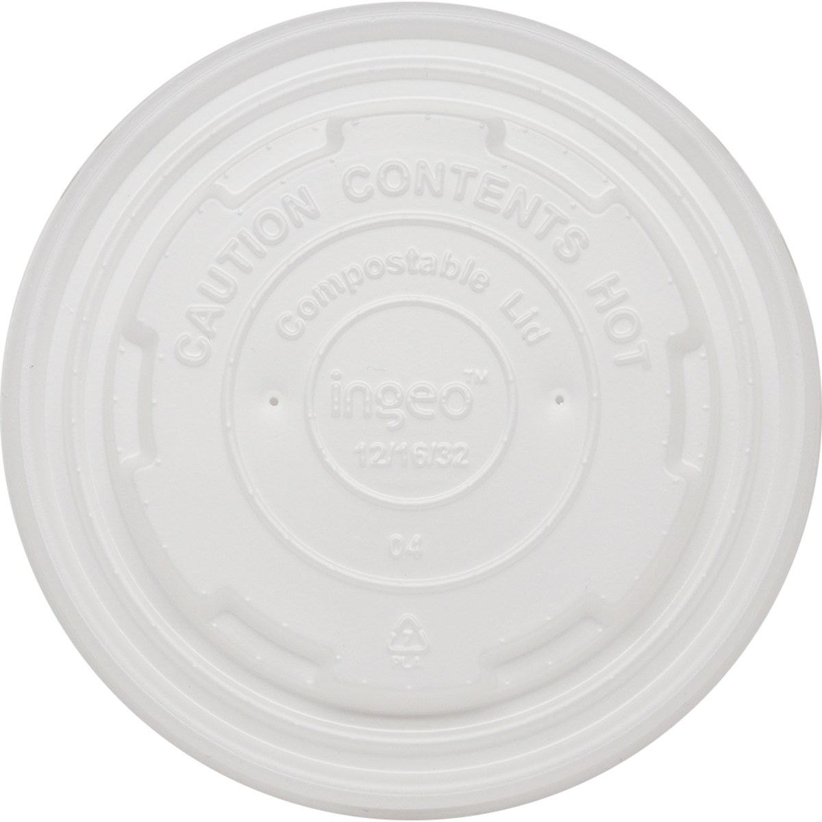 World Centric LID PLA - 12-32 oz For Paper Bowls, White (QTY:1000)