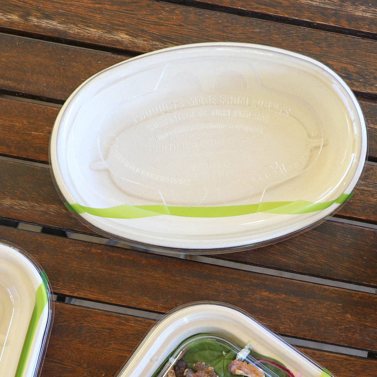 World Centric PLA Vented Clear Lid for 32 oz Large Burrito Bowls (QTY 300), SKU BOL-CS-UBBPR