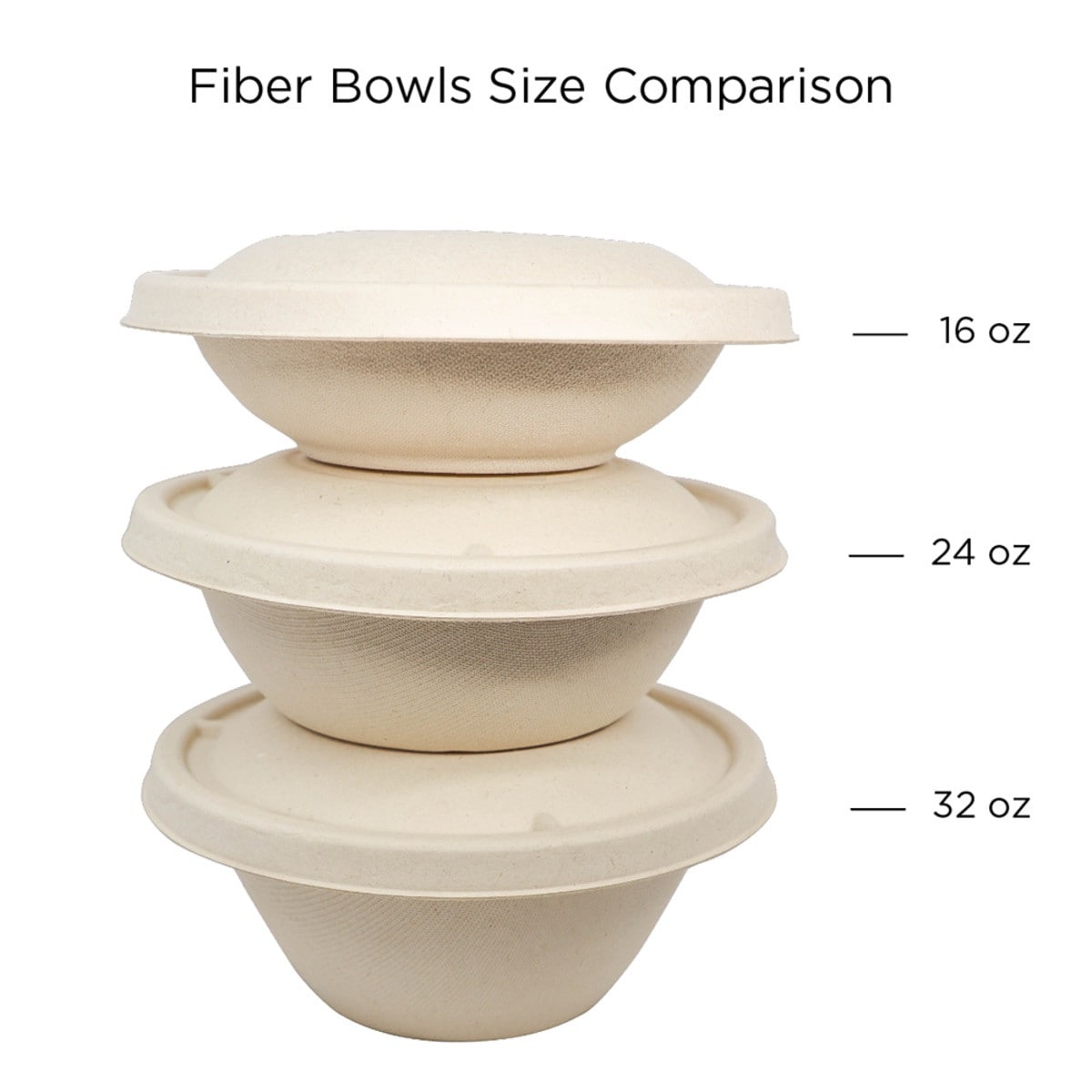 World Centric Lid for 36-64 oz Fiber Bowls (QTY:300)